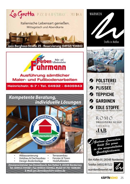 Käpt'n Nomo - Juli 2013 als PDF - Norderney