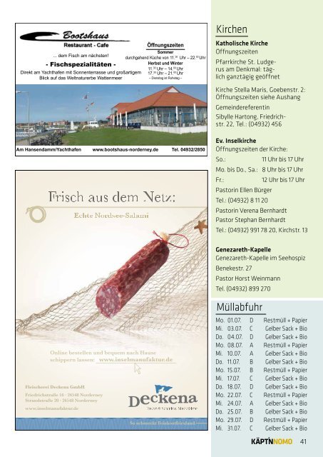 Käpt'n Nomo - Juli 2013 als PDF - Norderney