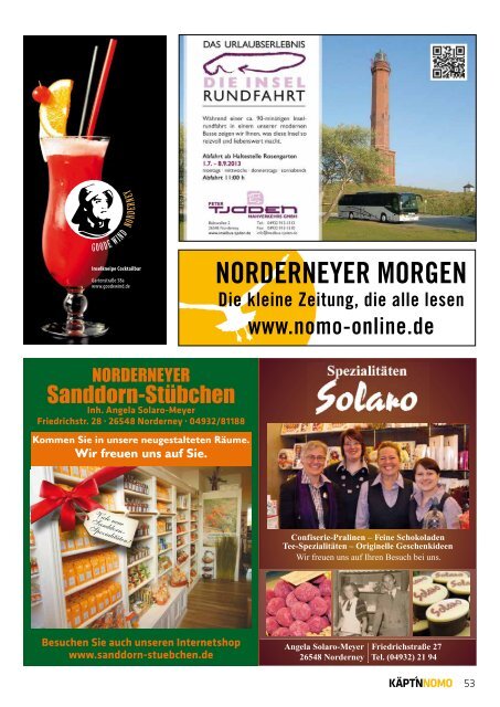 Käpt'n Nomo - Juli 2013 als PDF - Norderney