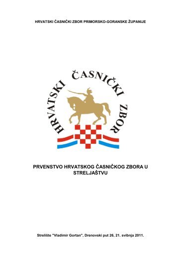 bilten prvenstva hčz rh u streljaštvu - hrvatski časnički zbor ...