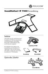 SoundStation IP 7000 Quick Start Guide - Polycom