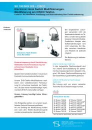 Datenblatt - headset-system-lösungen