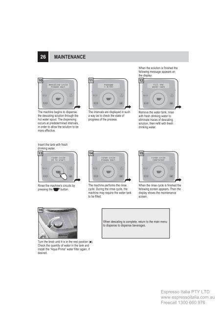 Saeco Talea Ring user manual - Espresso Italia