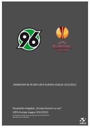 Gruppenphase UEFA Europa League - Hannover 96