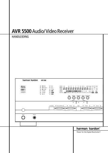 AVR 5500Audio/VideoReceiver - Hci-services.com