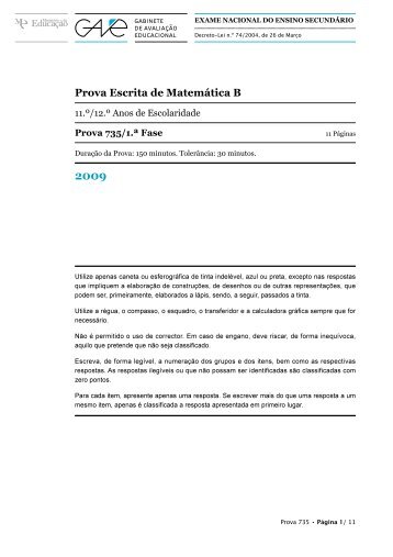 Matemática B 735 - Guia do Estudante