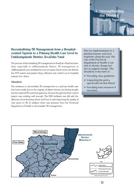 Lesson learnt in the implementation of PHC - Health Systems Trust