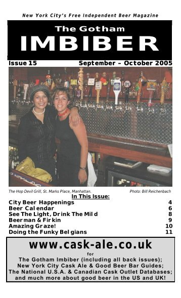 issue 15 - september / october 2005 - The Gotham Imbiber