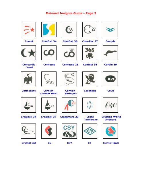 Sail Insignia Guide - AudioSeaStories.com