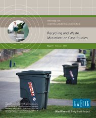 Recycling and Waste Minimization Case Studies - Houston ...