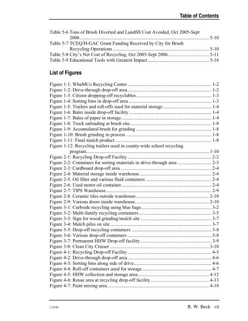 Recycling and Waste Minimization Case Studies - Houston ...