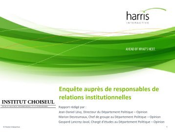 Institut Choiseul - Harris Interactive