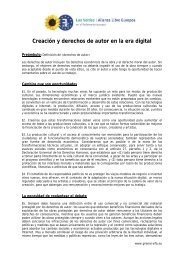 Creación y derechos de autor en la era digital