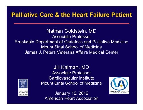Palliative Care & the Heart Failure Patient - American Heart ...