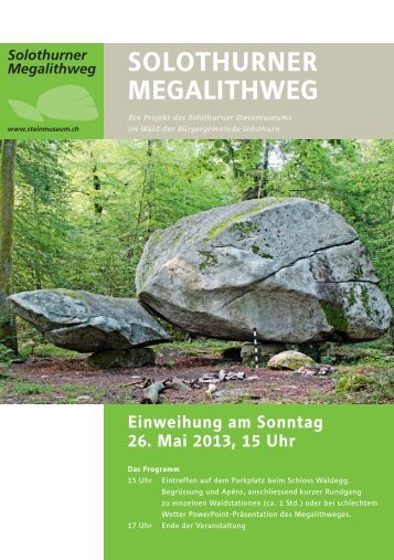 Solothurner MeGAlIthweG - guidle