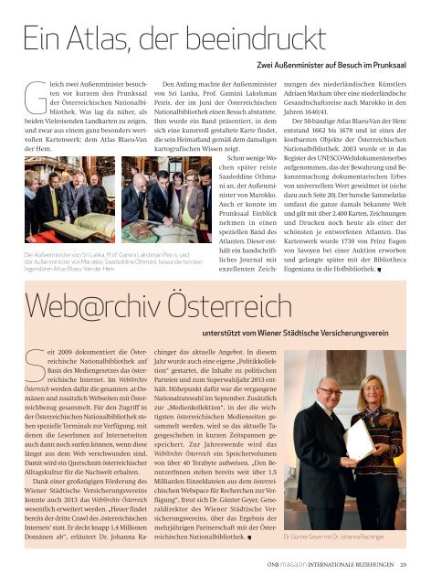 Magazin der Österreichischen Nationalbibliothek