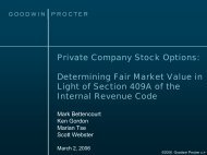 Private Company Stock Options: Determining Fair Market Value in ...