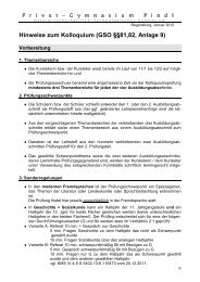 Merkblatt zum Kolloquium - pdf - Privat Gymnasium PINDL