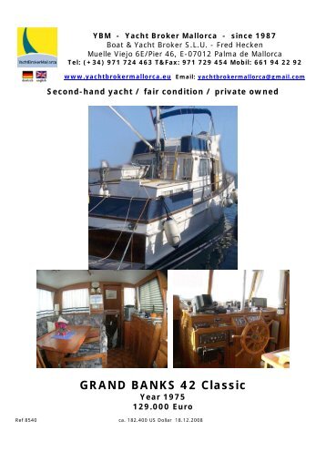 GRAND BANKS 42 Classic - heckenweb.de
