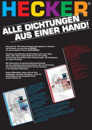Dichtungen aus einer Hand - HECKER WERKE GmbH