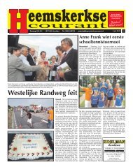 Westelijke Randweg feit - De Heemskerkse Courant ONLINE