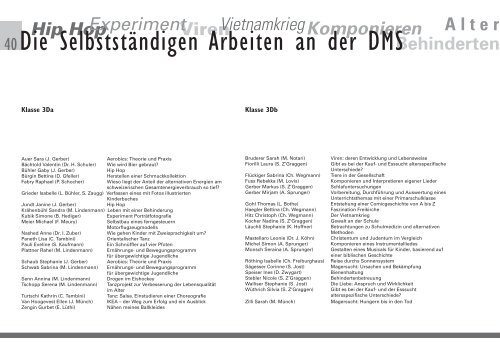 Layout 2004/2005 A4quer - Gymnasium Liestal