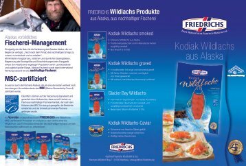 Flyer ? Kodiak Wildlachs aus Alaska - Gottfried Friedrichs