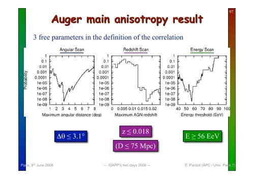 Cosmic ray physics and AUGER latest results