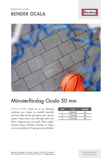 Mönsterförslag Ocala 50 mm - Benders