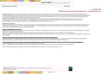 02/04/2013 NSF Checklist TC 6.2 DE-DE FLO-CERT GmbH ...