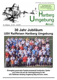 59. Ausgabe - JULI 2007 (2,27 MB) - Hartberg Umgebung