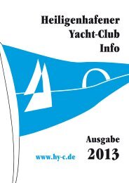 HYC-Info 2013 - Heiligenhafener Yacht-Club eV