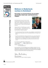Wohnen in Nederland, werken in Duitsland - Grenzpendler NRW