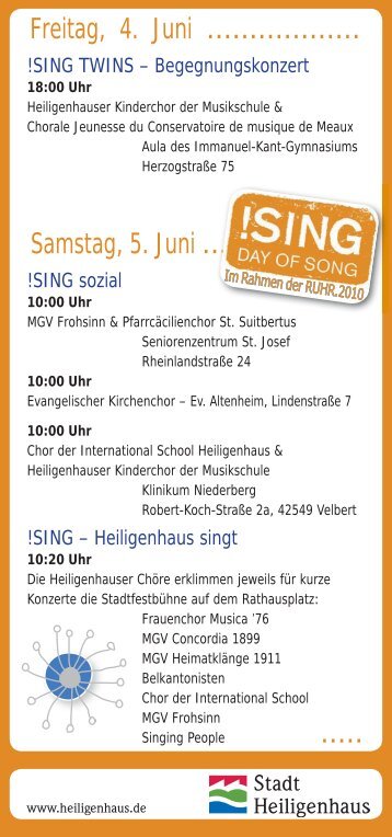 SING Day of Song - Heiligenhaus Blog