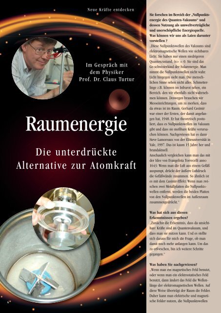 Raumenergie Prof Dr Turtur Pdf Heilnetz Owl