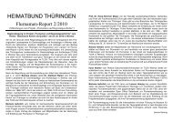 Mitteilungen - Heimatbund ThÃ¼ringen