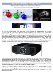 Test: D-ILA Projektor JVC DLA-HD100 - Beamer-Test