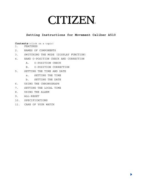 citizen a510
