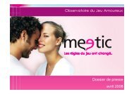 DP Sondage Ages de l'amour Meetic avril 08 OK - Harris Interactive