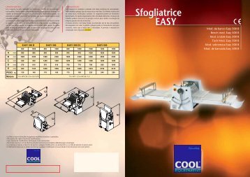 Sfogliatrice EASY - Cool Equipment