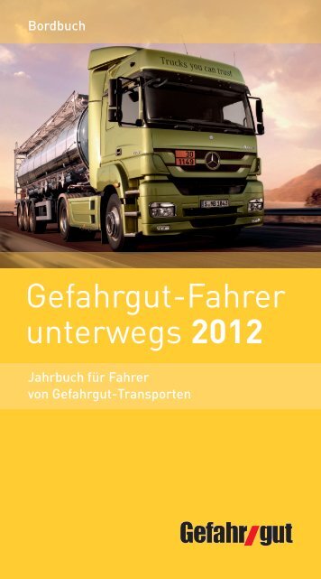 Gefahrgut-Fahrer unterwegs 2012 - Verlag Heinrich Vogel