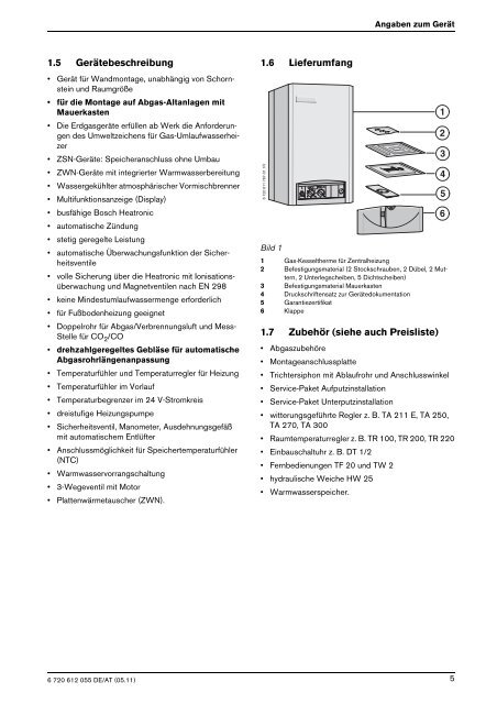 Gas-Kesseltherme CERANORM