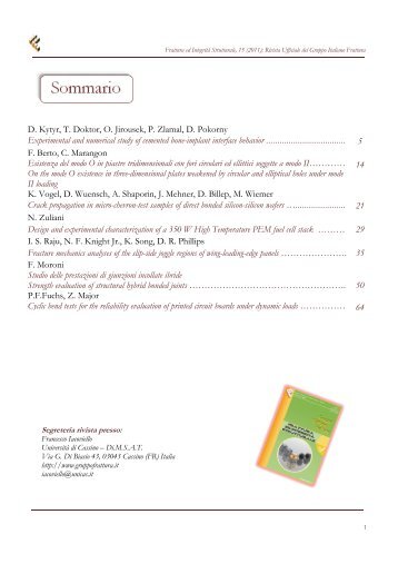 Issue 15January 2011 - Gruppo Italiano Frattura