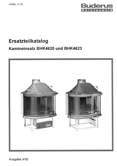 Buderus Ersatzteilkatalog