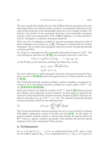 Some Power Series Expansions for Monogenic Functions in