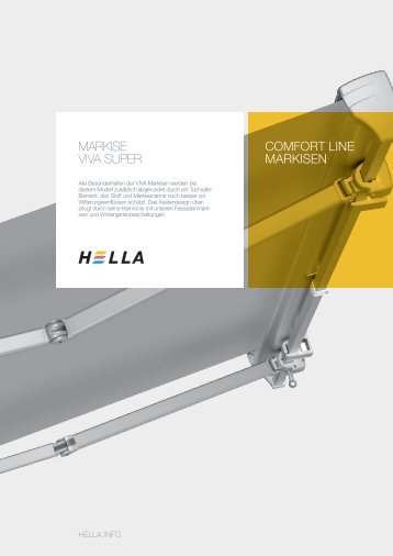 COMFORT LINE MARKISEN Markise V!Va super - Hella Specht