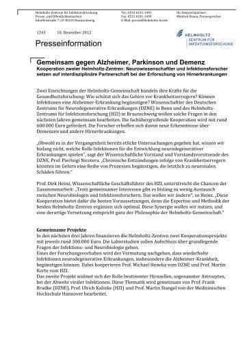 1243 Gemeinsam gegen Alzheimer Parkinson und Demenz