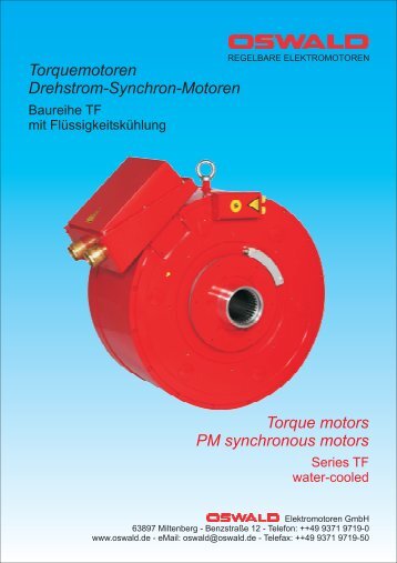 Torquemotoren Drehstrom-Synchron-Motoren Torque ... - Hennlich