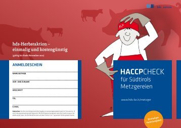 Haccp-Check für Südtirols Metzgereien