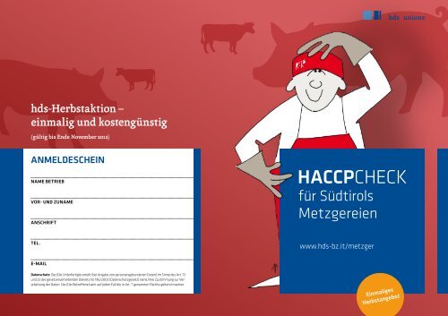 Haccp-Check für Südtirols Metzgereien